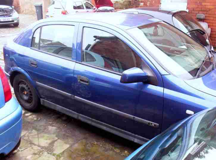 2002 VAUXHALL ASTRA LS 16V BLUE 5 DOOR HATCHBACK