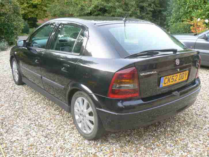 2002 VAUXHALL ASTRA SXI 16V DUAL FUEL BLACK