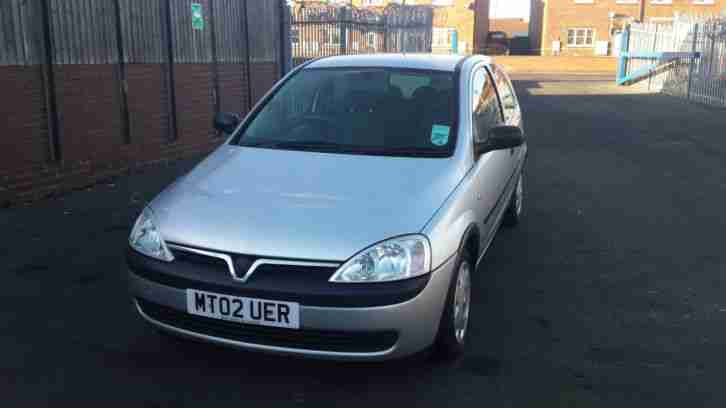 2002 VAUXHALL CORSA CLUB 12V SILVER 1000 cc