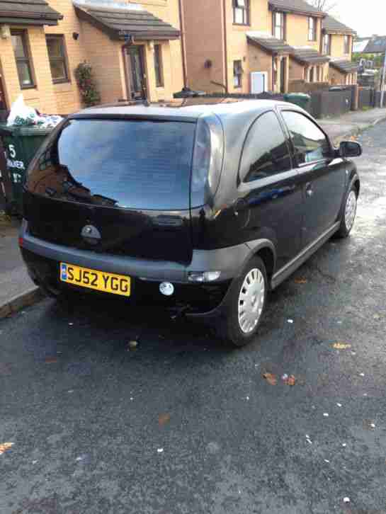 2002 VAUXHALL CORSA SXI 16V BLACK