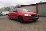 2002 VAUXHALL CORSA SXI 16V RED