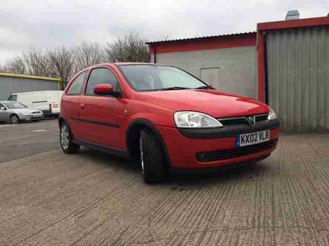 2002 VAUXHALL CORSA SXI 16V RED