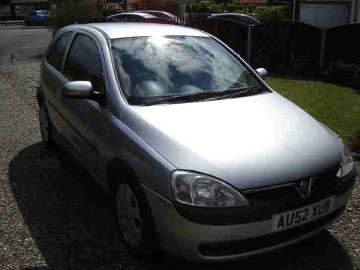 2002 VAUXHALL CORSA SXI 16V SILVER