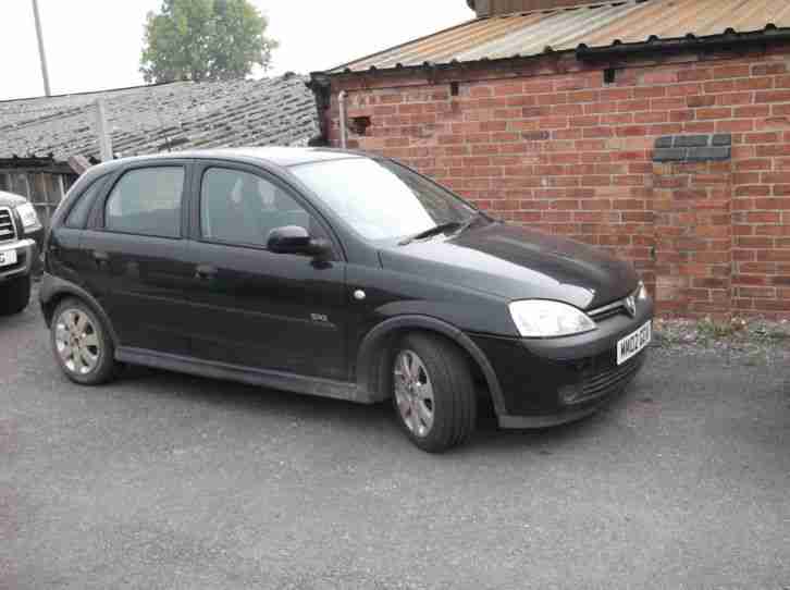 2002 VAUXHALL CORSA SXI DTI BLACK SPARES OR REPAIR