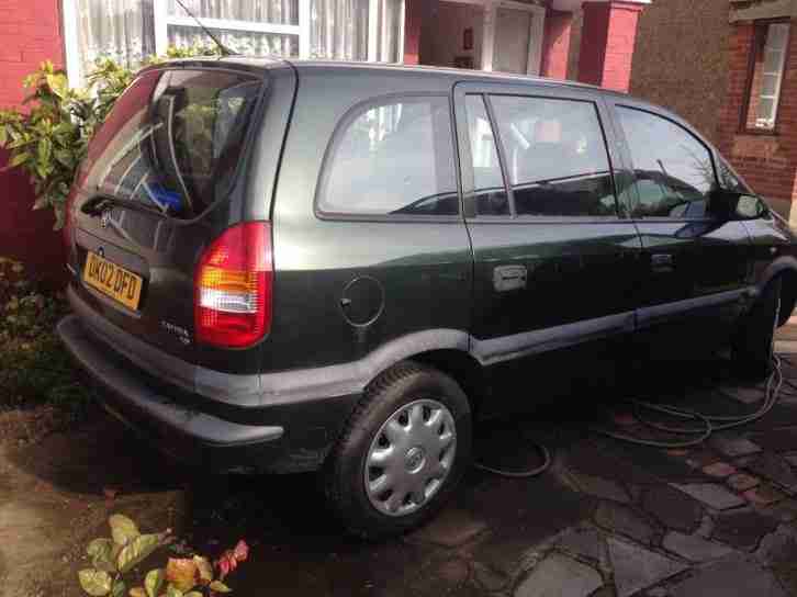 2002 VAUXHALL ZAFIRA 90K 7 SEATER 1598CC