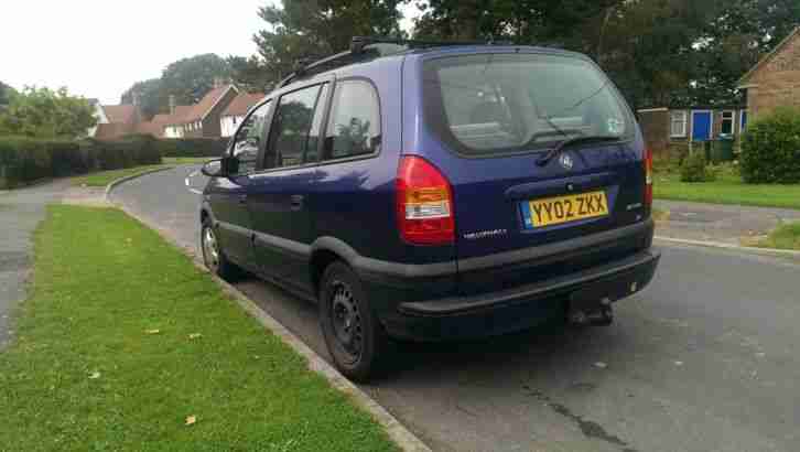 2002 VAUXHALL ZAFIRA COMFORT 16V BLUE