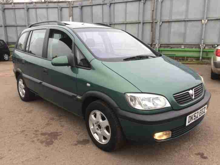 2002 VAUXHALL ZAFIRA ELEGANCE-12 MONTH MOT-7 SEATER- 2KEYS - ELEC SUNROOF
