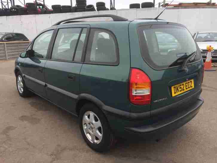 2002 VAUXHALL ZAFIRA ELEGANCE-12 MONTH MOT-7 SEATER- 2KEYS - ELEC SUNROOF