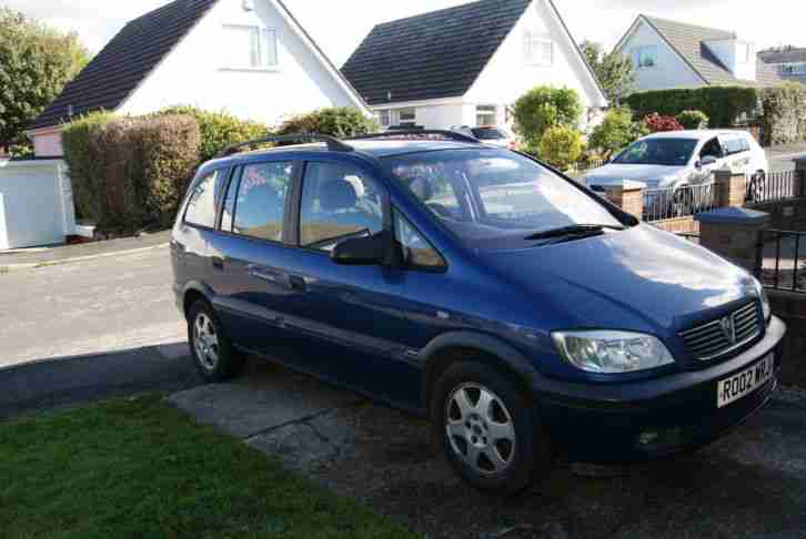 2002 VAUXHALL ZAFIRA ELEGANCE DTI 2.0 DIESEL 7 Seater