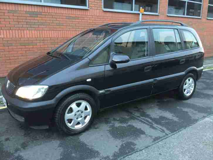 2002 VAUXHALL ZAFIRA ELEGANCE DTI BLACK 12mth