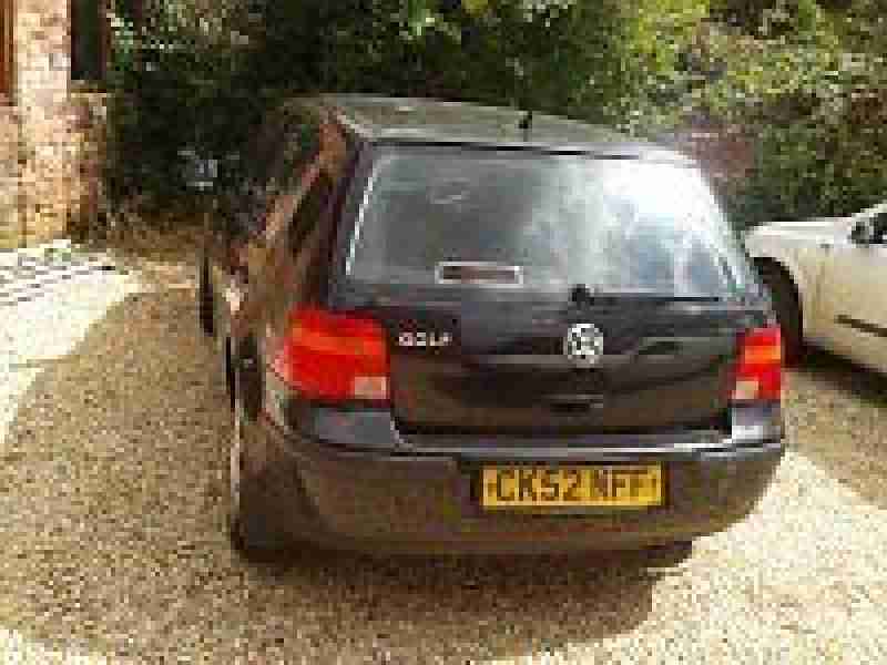 2002 VOLKSWAGEN GOLF E BLACK