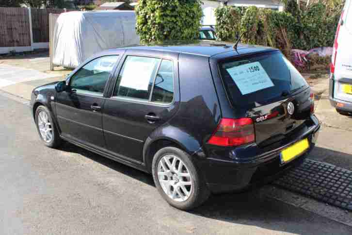 2002 VOLKSWAGEN GOLF GTI TURBO BLACK