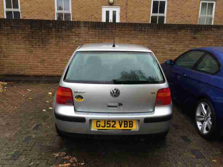 2002 VOLKSWAGEN GOLF S SILVER - HACKNEY LONDON - 99k miles MANUAL 5 door MOT'd