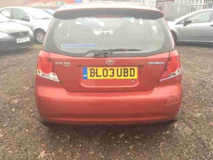 2003/03 Daewoo Kalos 1.4 16v SX FULL MOT EXCELLENT RUNNER