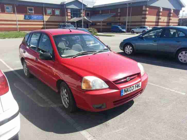 2003 03 RIO 1.3 L RED 75,000 MILES FROM