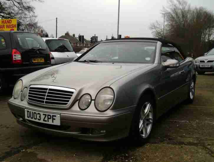 2003 03 Mercedes Benz CLK200 Kompressor CABRIOLET CONVERTIBLE 2.0 AUTO Elegance