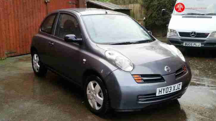 2003 03 NISSAN MICRA S DCI 65 PS GREY DIESEL KEYLESS START P X AVAILABLE