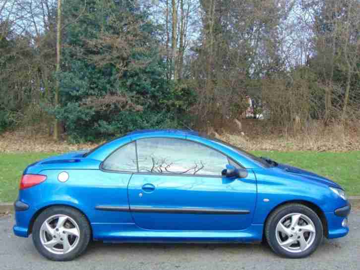 2003 03 PEUGEOT 206 1.6 COUPE CABRIOLET S 2D 110 BHP