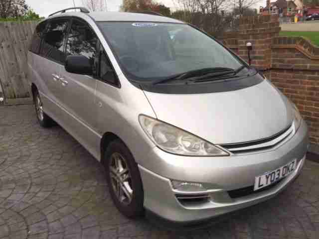 2003 03 TOYOTA PREVIA T3 D 4D 7 seater SILVER facelift, 150k, 5 speed,black trim