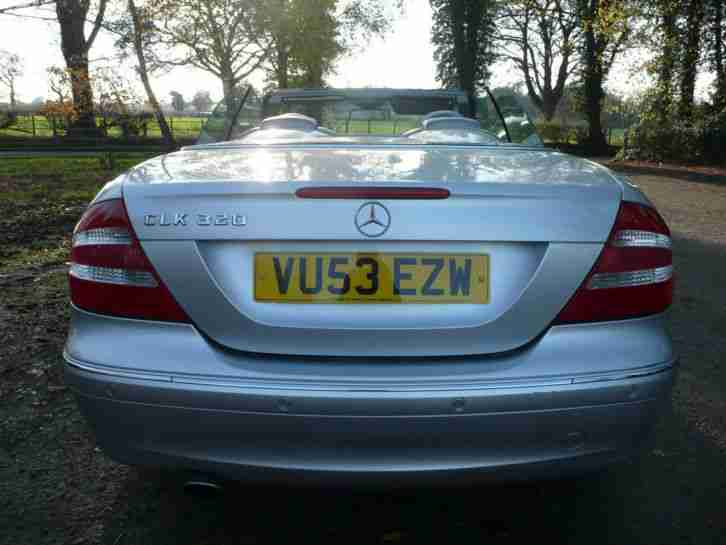 2003 (53) MERDCEDES BENZ CLK 320 ELEGANCE AUTO CONVERTIBLE