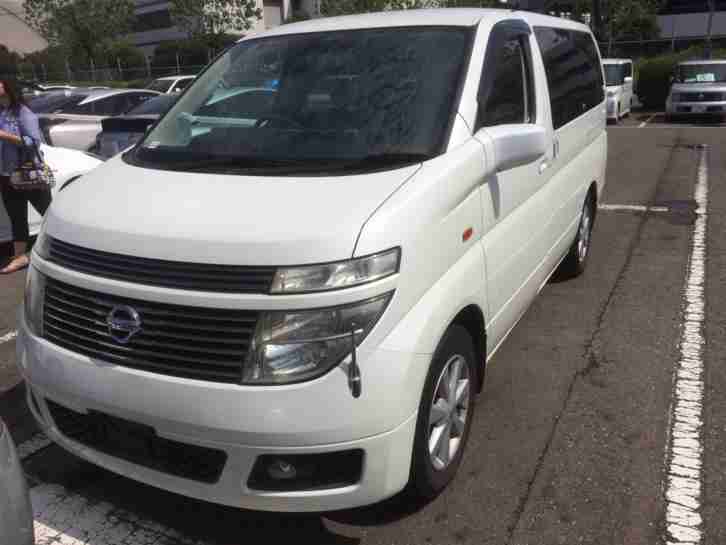 2003/53 NISSAN ELGRAND PEARL WHITE V 70TH EDITION. 3500CC PETROL