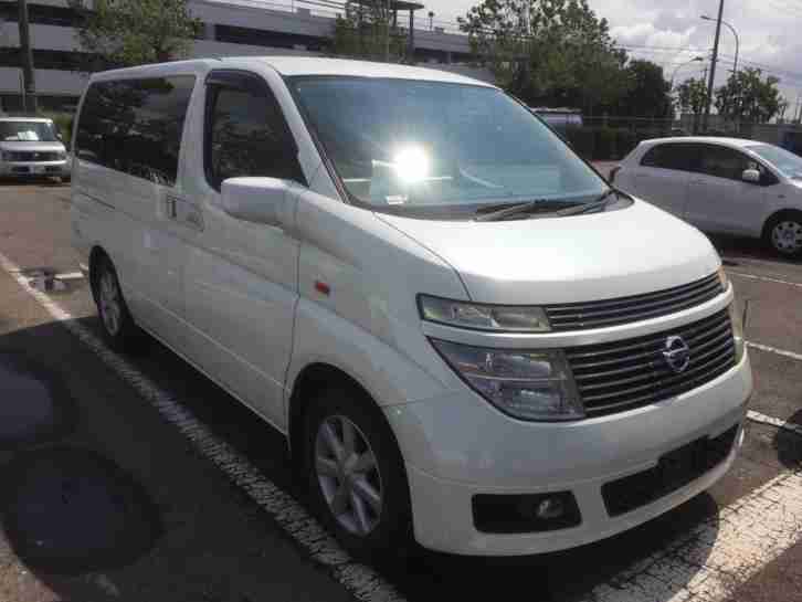 2003 53 NISSAN ELGRAND PEARL WHITE V 70TH EDITION. 3500CC PETROL