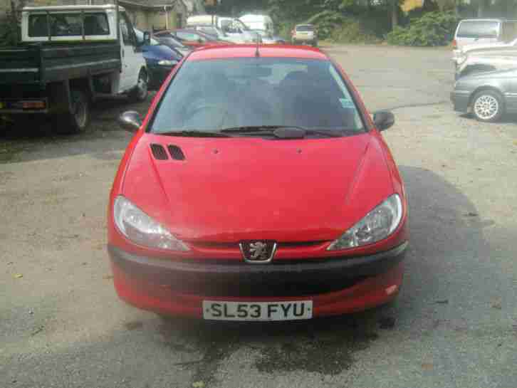 2003 53 PEUGEOT 206 STYLE 1.4 HDI RED LONG MOT IMMACULATE CONDITION! CHEAP TAX!