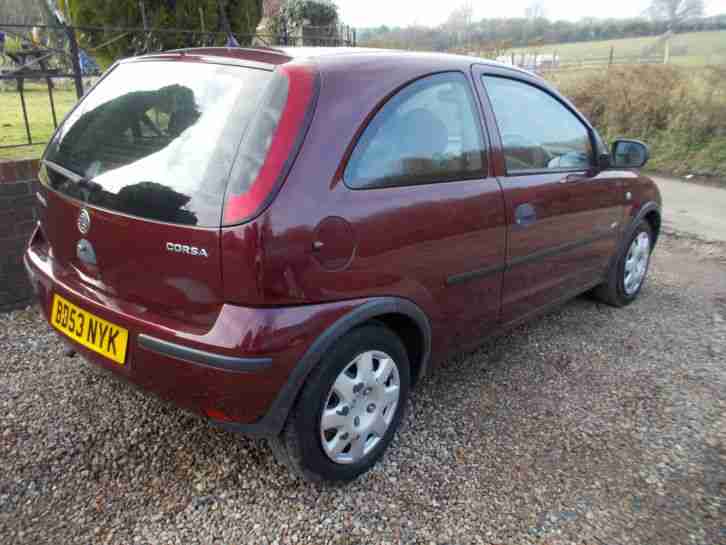 2003 53 PLATE VAUXHALL CORSA LIFE TWINPORT 3 DOOR HATCHBACK CHEAP CLEAN CAR !!!!