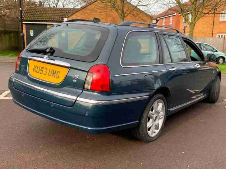 2003/53 REG ROVER 75 2.0 CDT CONNOISSEUR ** ESTATE + AUTOMATIC ** £ 1095