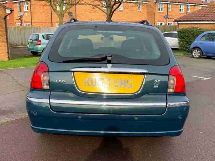 2003/53 REG ROVER 75 2.0 CDT CONNOISSEUR ** ESTATE + AUTOMATIC ** £ 1095