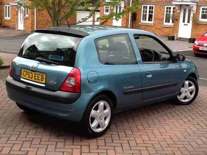 2003 / 53 RENAULT CLIO 1.2 DYNAMIQUE BILLABONG 16V 3 DOOR ONLY 74306 MILES