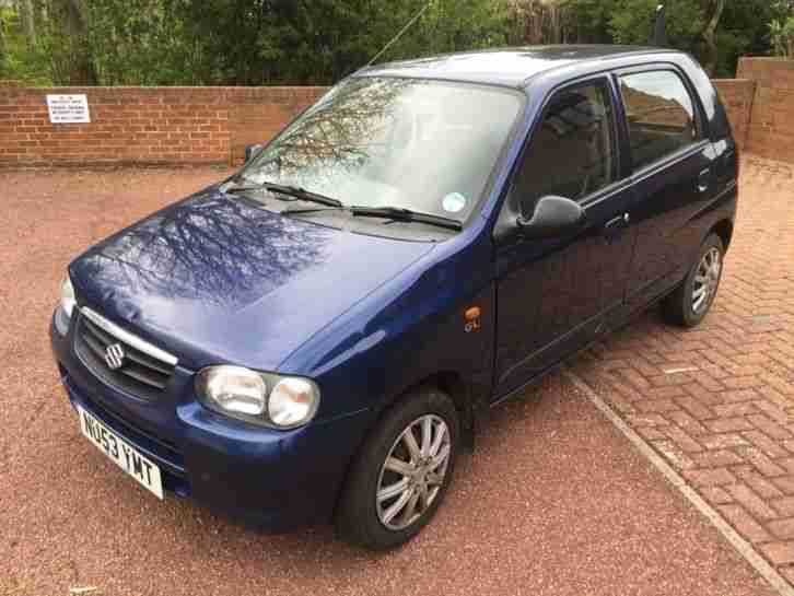 2003/53 SUZUKI ALTO 1.0l GL, 12 months mot, £30 road tax, only 62000 miles