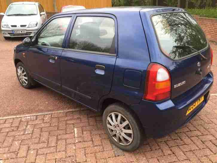 2003/53 SUZUKI ALTO 1.0l GL, 12 months mot, &pound;30 road tax, only 62000 miles
