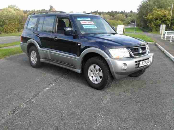 2003/53Mitsubishi SHOGUN 3.2 DID DIESEL MANUAL. JUST 86K SERVICEHISTORY 7SEATS.