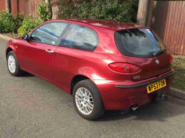 2003 ALFA ROMEO 147 JTD LUSSO 8V RED 5 SPEED DIESEL 3 DOOR