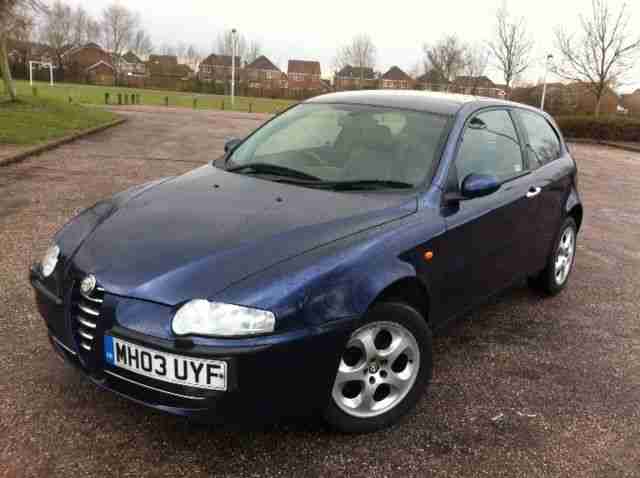 2003 ALFA ROMEO 147 T SPARK LUSSO BLUE *** NO RESERVE***, Grab a Bargain