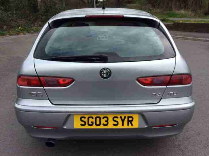 2003 ALFA ROMEO 156 2.4 JTDi LUSSO SILVER ESTATE MANUAL DIESEL *NEW MOT*