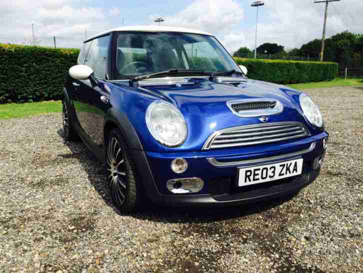 2003 BLUE COOPER S SUPERCHARGED 64,000