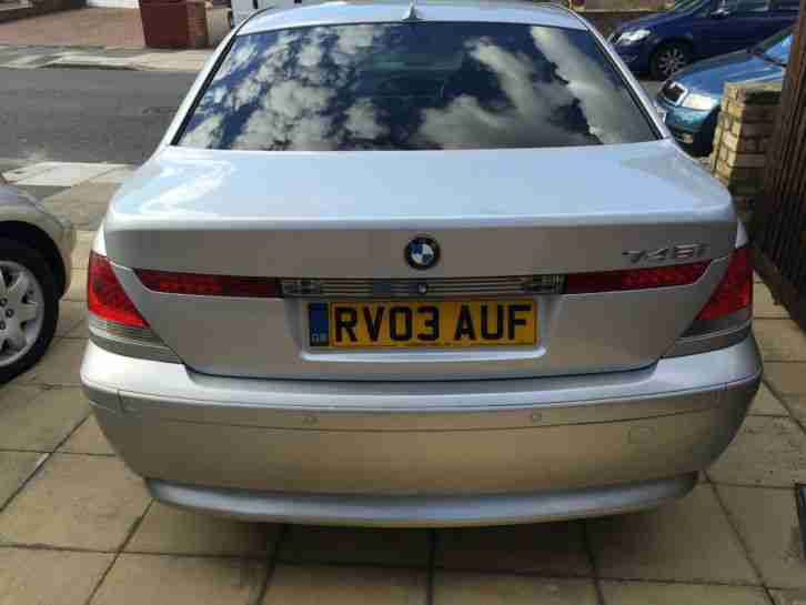 2003 BMW 745 I 6 SPEED AUTO SILVER NO SWAP/PX