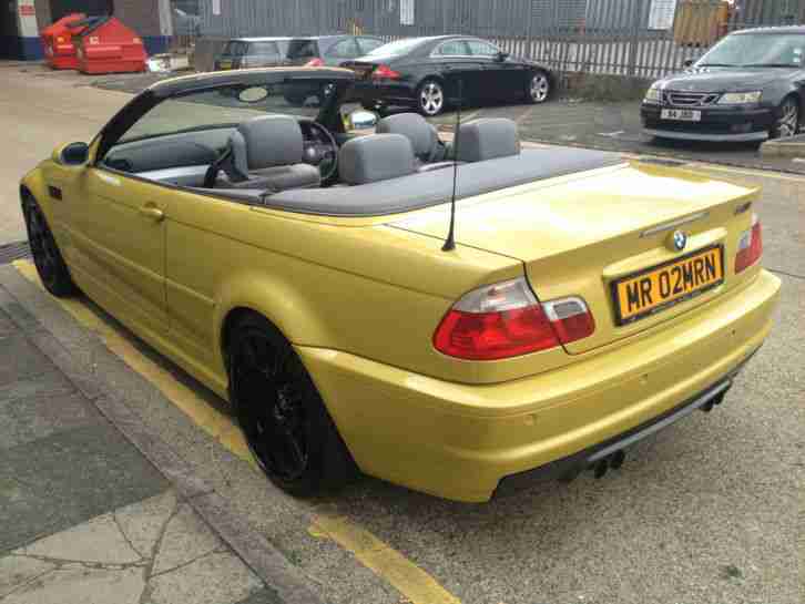 2003 BMW M3 CONVERTIBLE HARDTOP SMG AUTO YELLOW