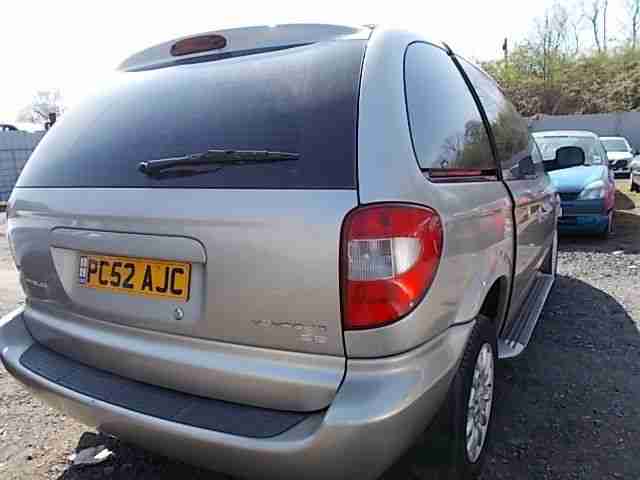 2003 CHRYSLER VOYAGER SE DAMAGED REPAIRABLE SALVAGE MPV GOOD MILEAGE