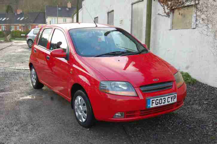 2003 DAEWOO KALOS 1.4 SX RED MANUAL ONLY 23K ON THE CLOCK FULL MOT NO RESERVE