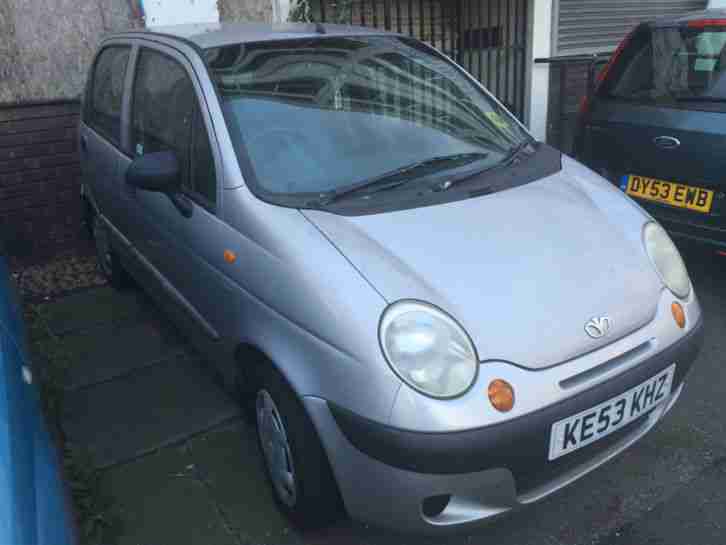 2003 DAEWOO MATIZ 1.0 SE SILVER CHEAP TO RUN TAX AND INSURE