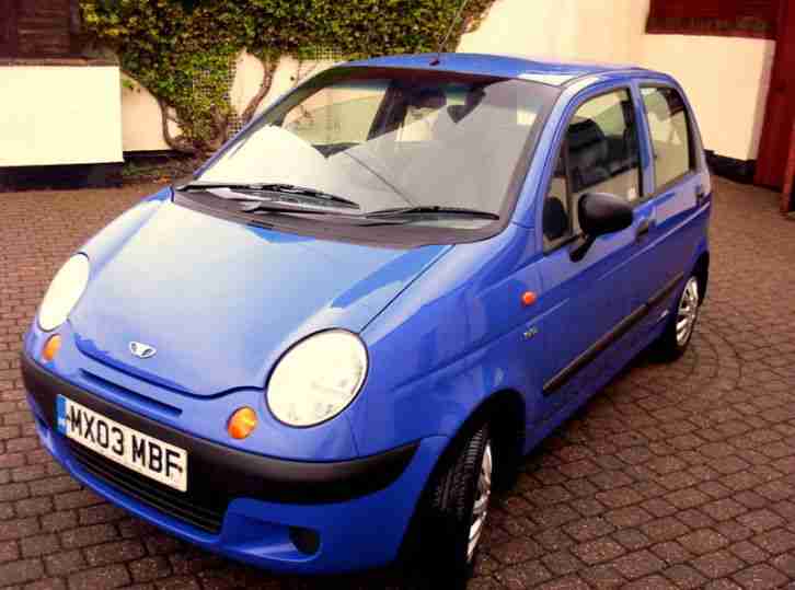 2003 DAEWOO MATIZ SE 5 DOOR HATCHBACK ATTRACTIVE CAR IN BLUE