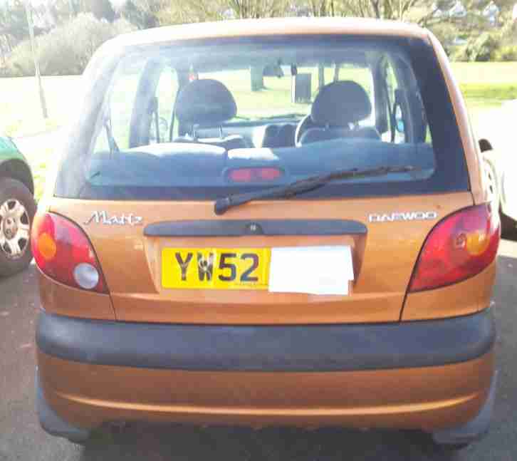 2003 DAEWOO MATIZ SE ORANGE No MOT