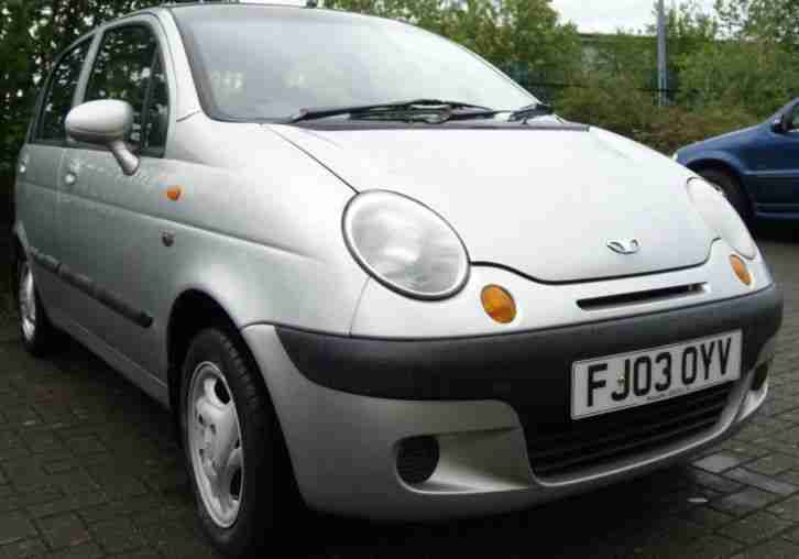 2003 DAEWOO MATIZ SE+ SILVER ONLY 28,000 MILES 11 MONTHS MOT