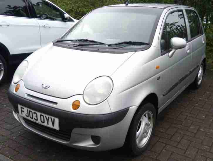 2003 DAEWOO MATIZ SE+ SILVER ONLY 28,000 MILES 11 MONTHS MOT