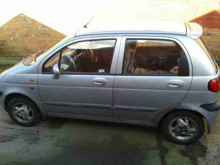 2003 DAEWOO MATIZ SE SILVER for Spares or Repair