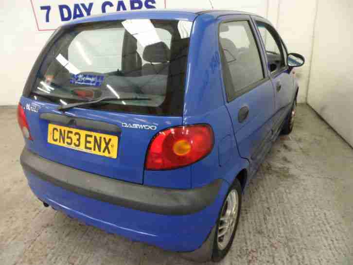 2003 DAEWOO MATIZ XTRA BLUE PETROL 796CC 5 DOOR MANUAL HATCHBACK