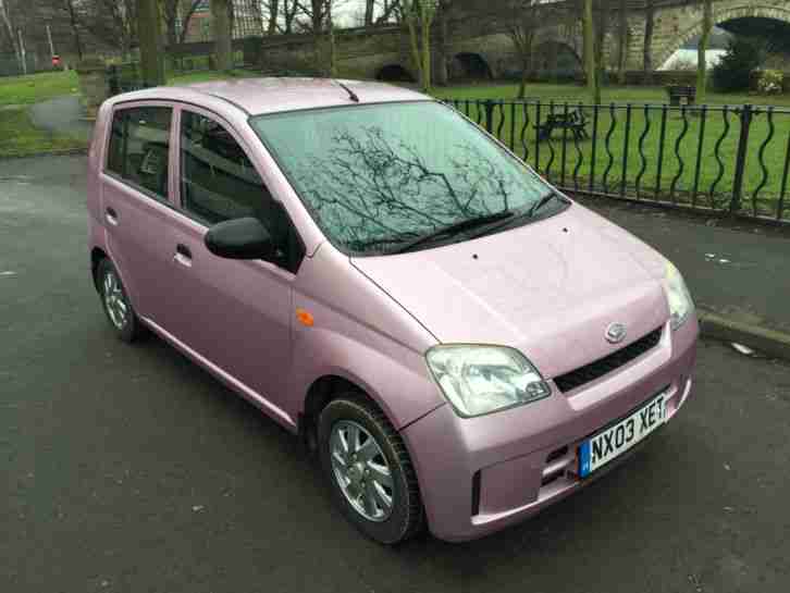 2003 DAIHATSU CHARADE SL PINK CHAMPAGNE*NO RESERVE* SPARES OR REPAIR